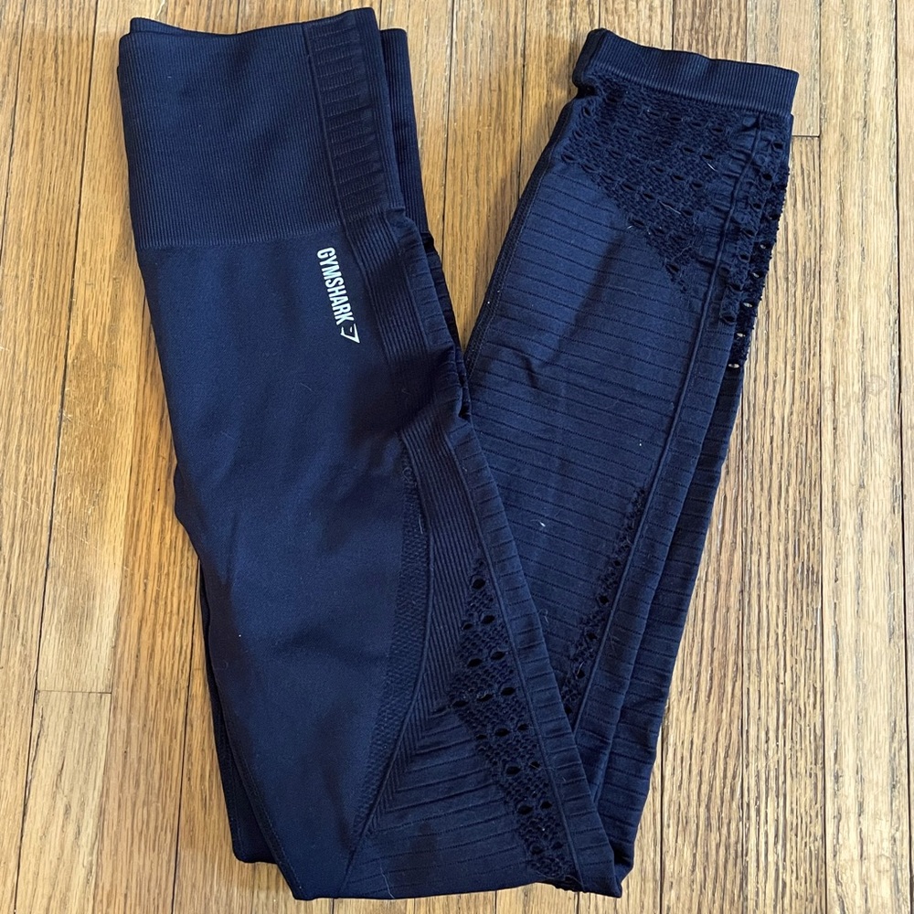 GYMSHARK | Women’s Leggings High-Waist Seamless Compression Size Small Black